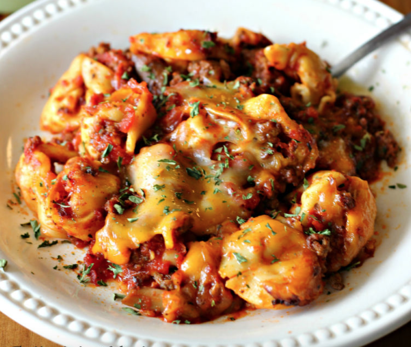 Cheesy Crockpot Tortellini