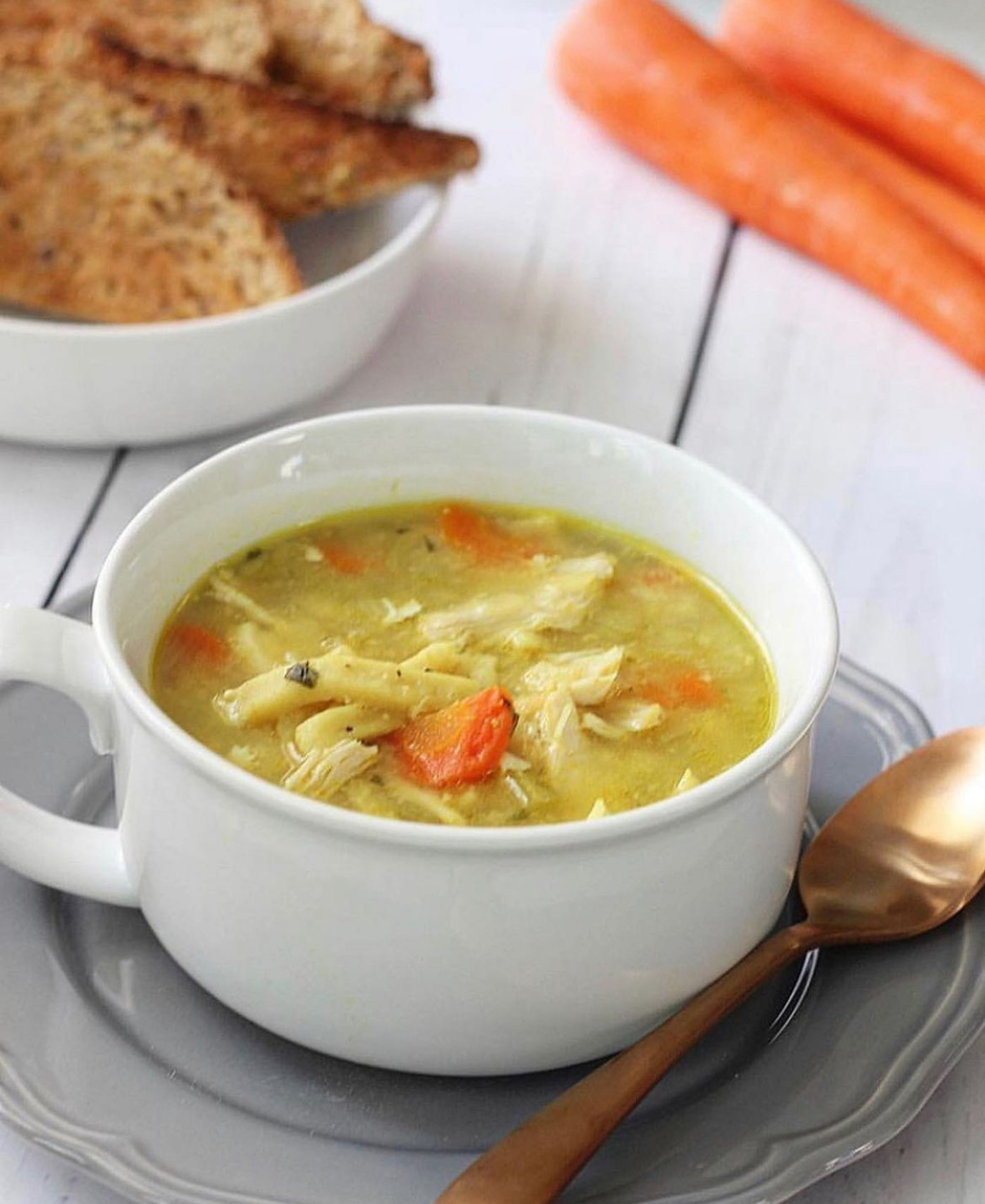 Instant Pot Chicken Noodle Soup with Egg Noodles